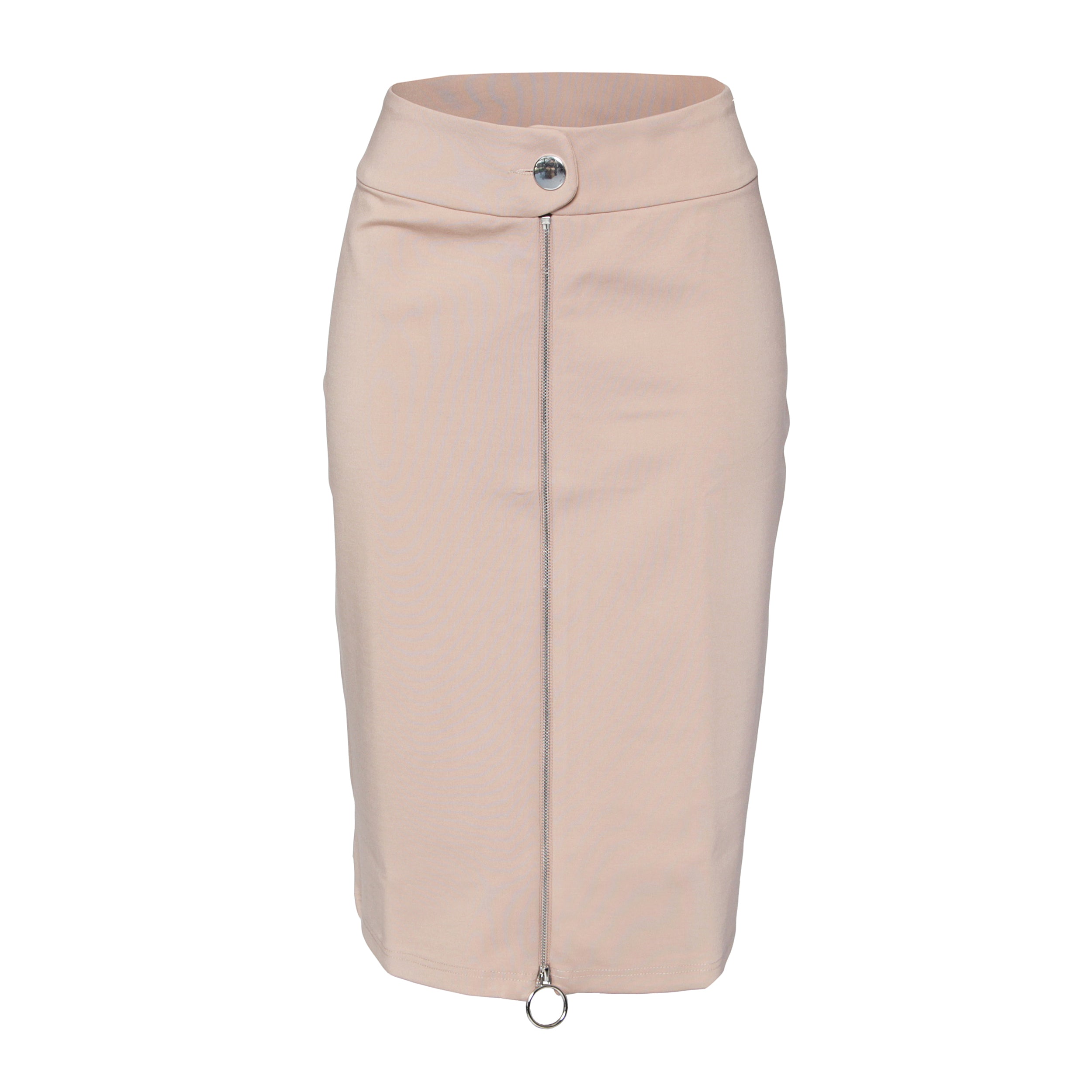 tan pencil skirt