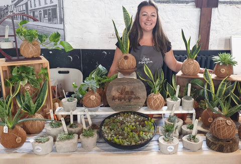 Artful Green Stall at the Cottage Market Newbridge, August 2019. Loved meeting everyone at this market.