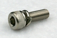 310w/washers M2.6 Hex Socket Cap Screw with Spring Washer, Stainless A2 100 pcs.
