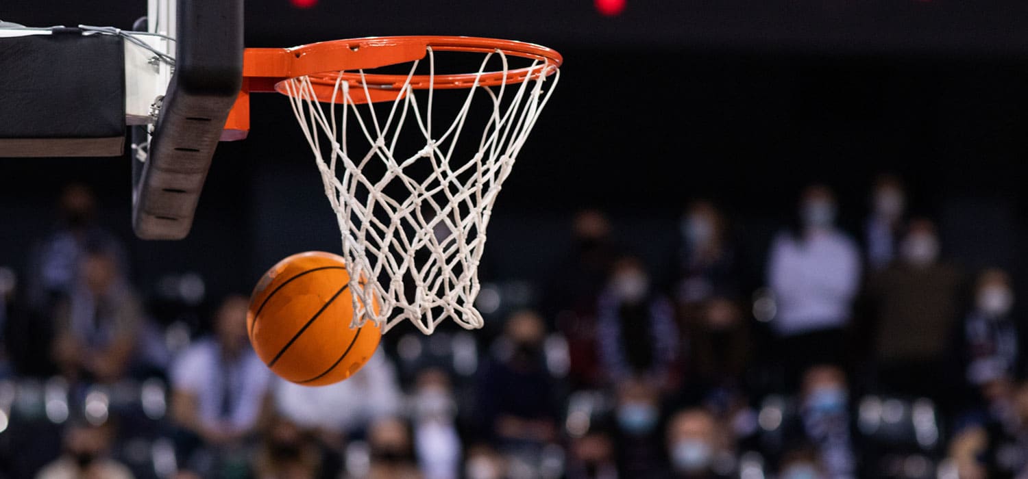 Basketball net and basketball