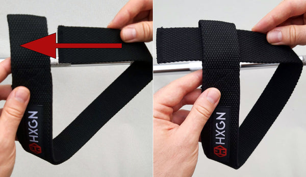 How to setup weight lifting straps