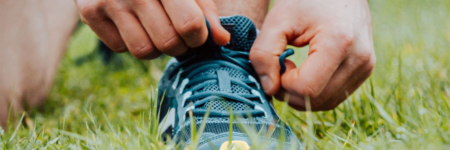 Running Shoes Tying Laces