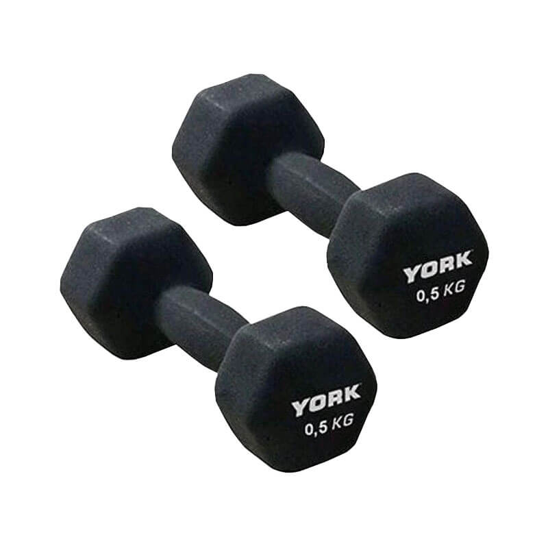 York Neoprene Hex Dumbbells 2 x 0.5kg