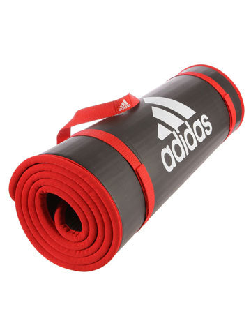 Adidas 10mm Training Mat with Carry Strap – Less