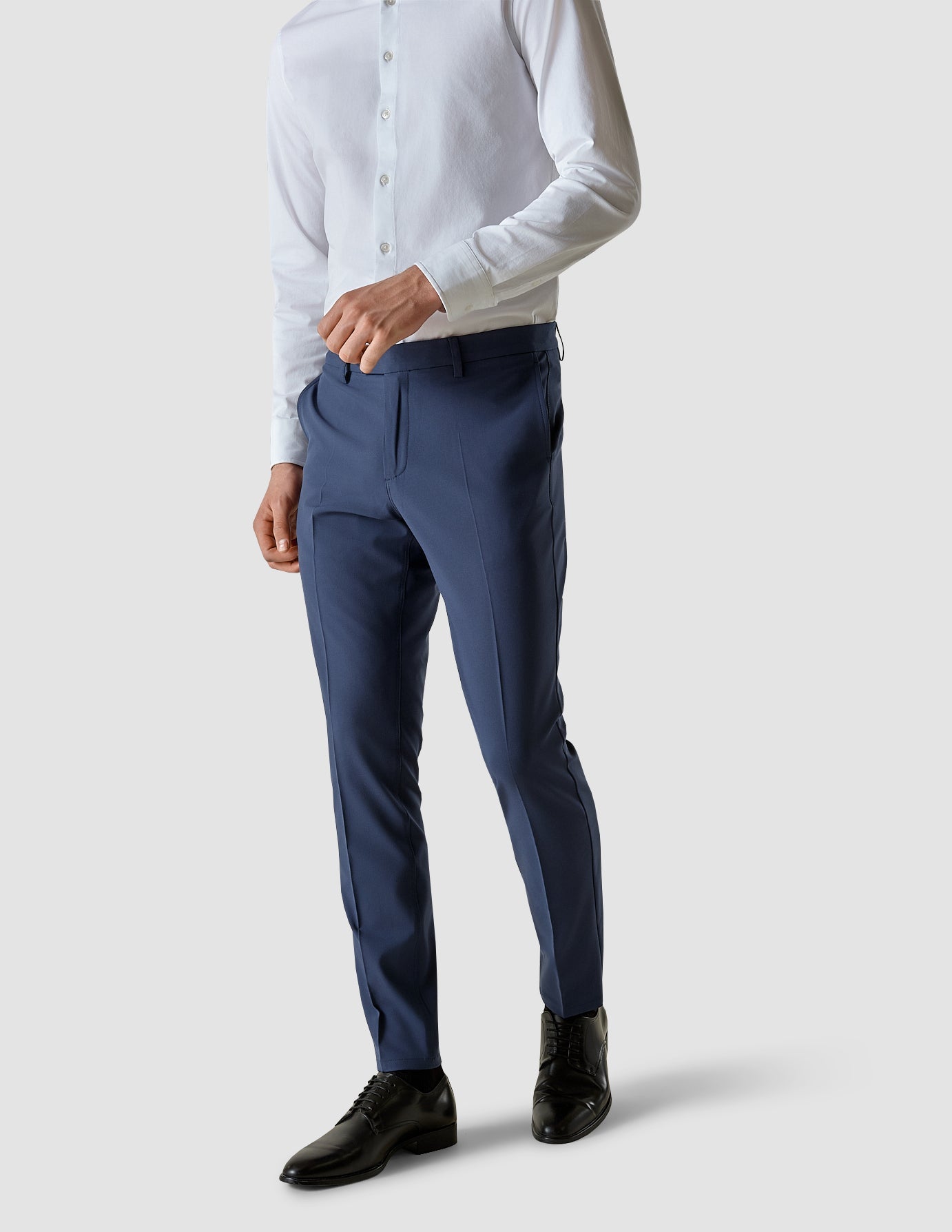 Buy Navy Blue Trousers for Men Online at Selected Homme | 183635301