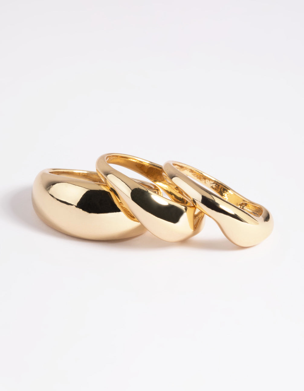 Gold Plated Dome Ring Stack Pack - Image 4