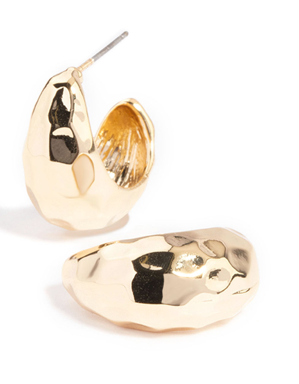 Lovisa Gold Plated Textured Bold Hoop Earrings
