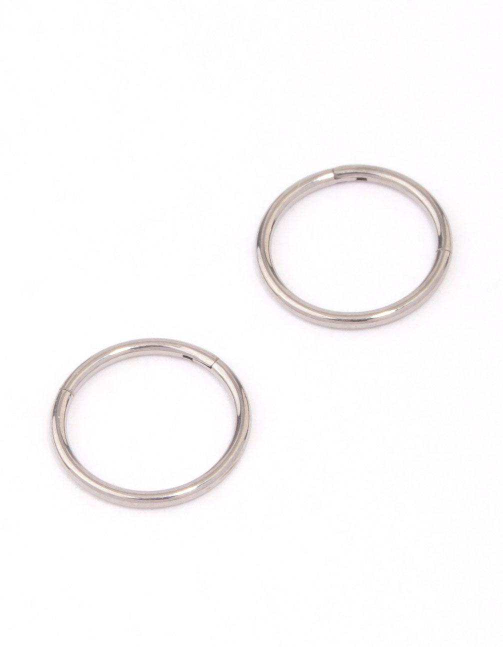 Unisex Black Brush Titanium Steel Anti-Allergic Small Hoop Earring –  Klassywear