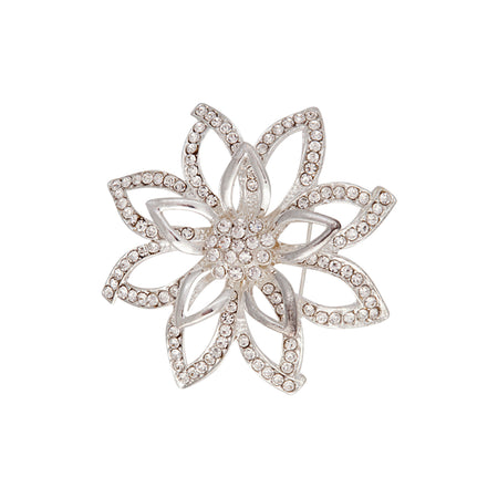 Diamante Multi Flower Brooch - Lovisa