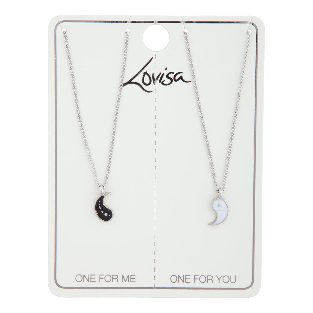 Tear and Share Silver Yin Yang Necklace Pack - Lovisa AU Jewellery
