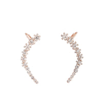 Rose Gold Flower Double Ear Cuff - link has visual effect only