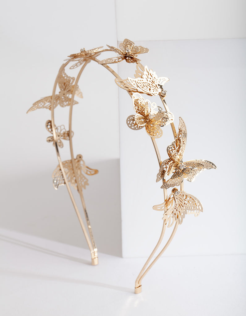 Golden Butterfly Headband - Lovisa