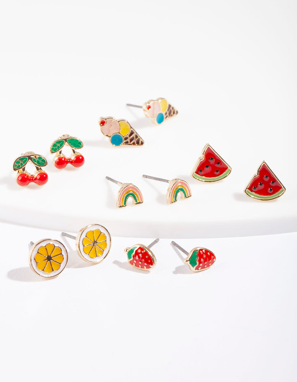 Lovisa Kids Fruit Stud Earring 6-Pack