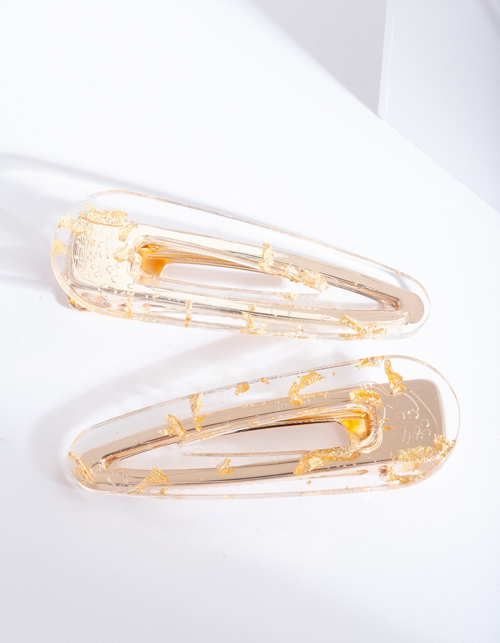 Vero Moda multipack of diamante hair clips in gold