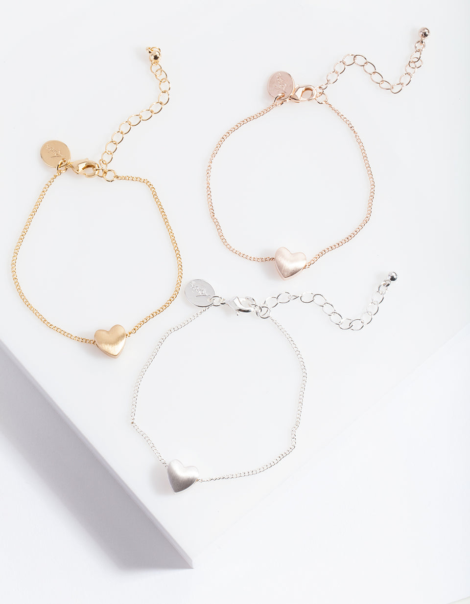 Mixed Metal Mini Hearts Bracelet - Lovisa