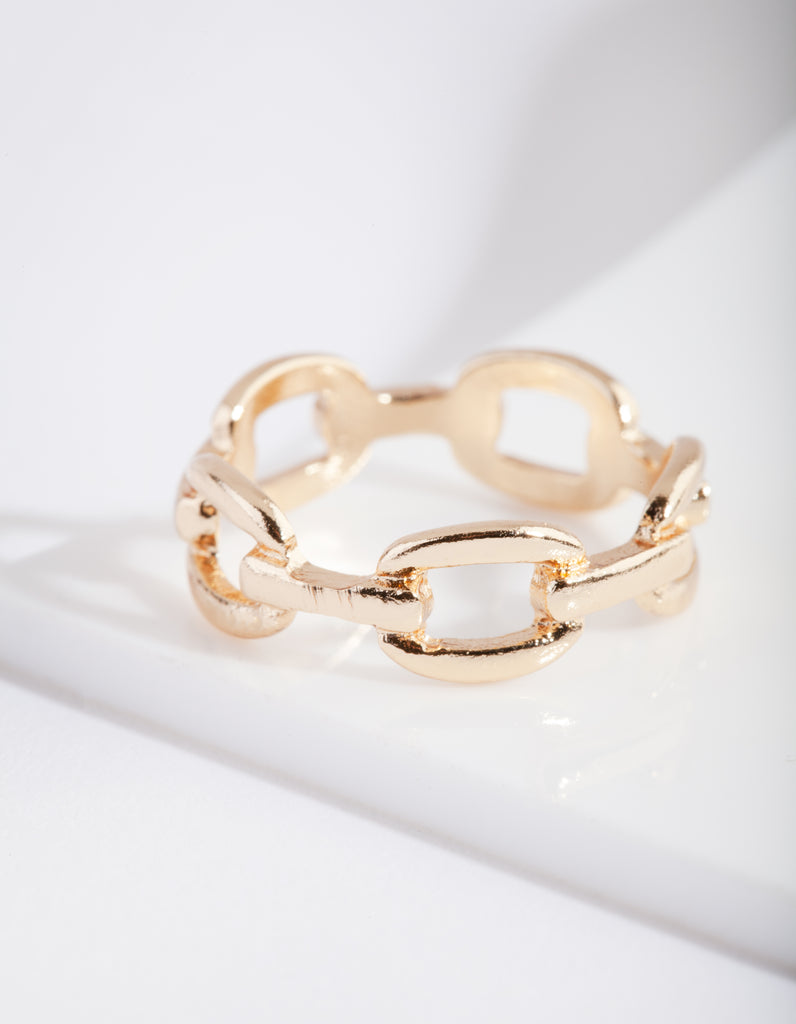 Gold Fine Chain Ring - Lovisa
