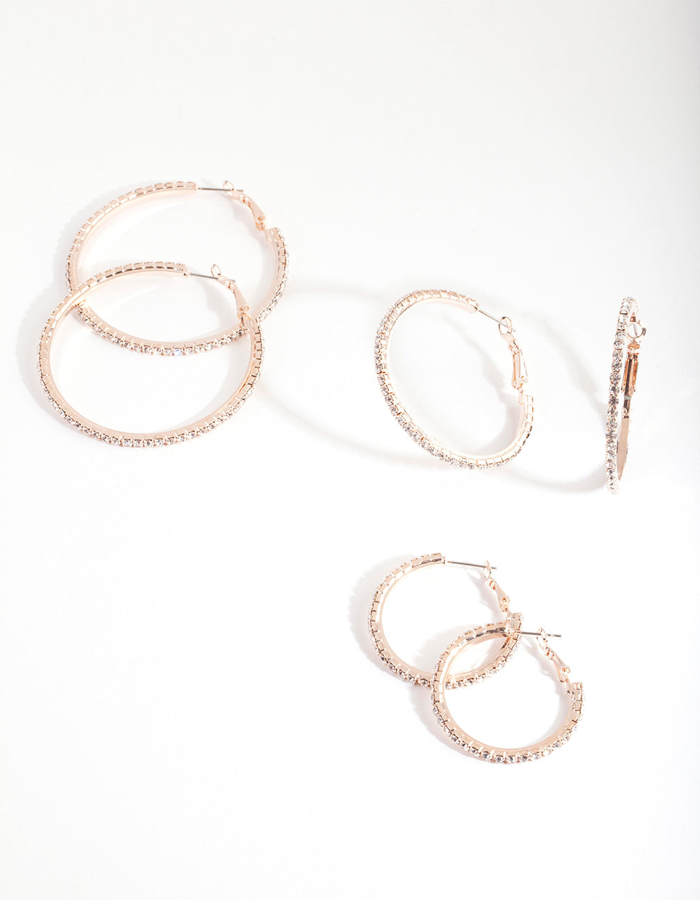 Lovisa Gold Double Glitter & Orb Hoop Earrings in 2023