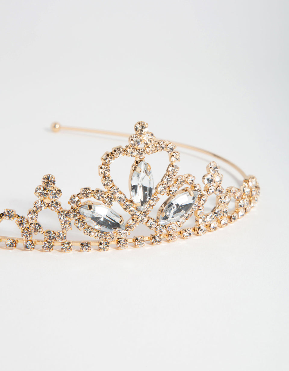 Kids Gold Diamante Tiara Headband – Lovisa