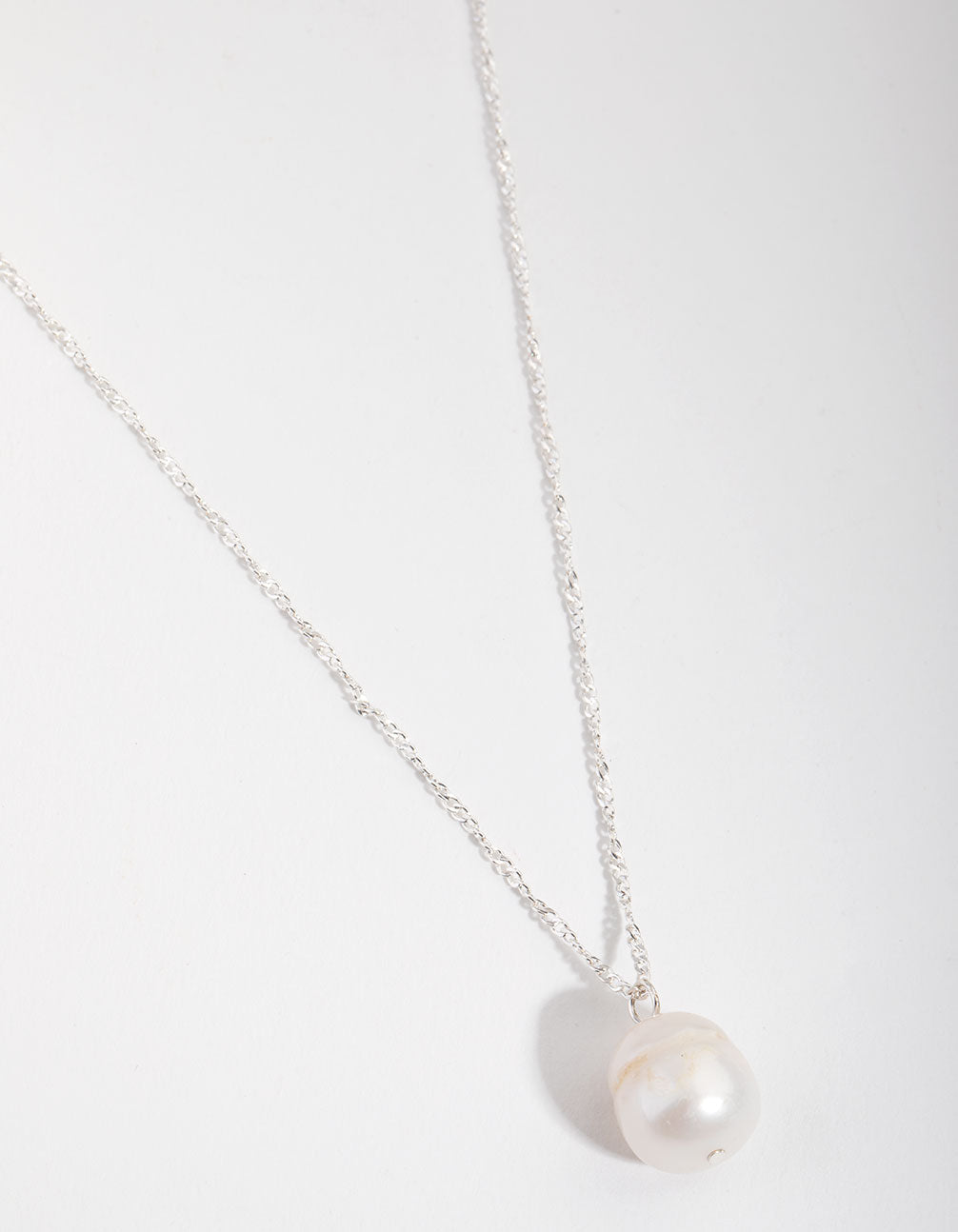 Real Silver Plated Freshwater Pearl Necklace - Lovisa
