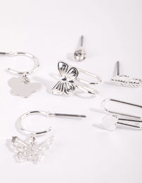 Silver Butterfly Ear Cuff Stack Pack - link has visual effect only