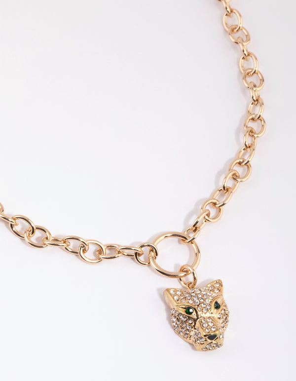 panther necklace gold