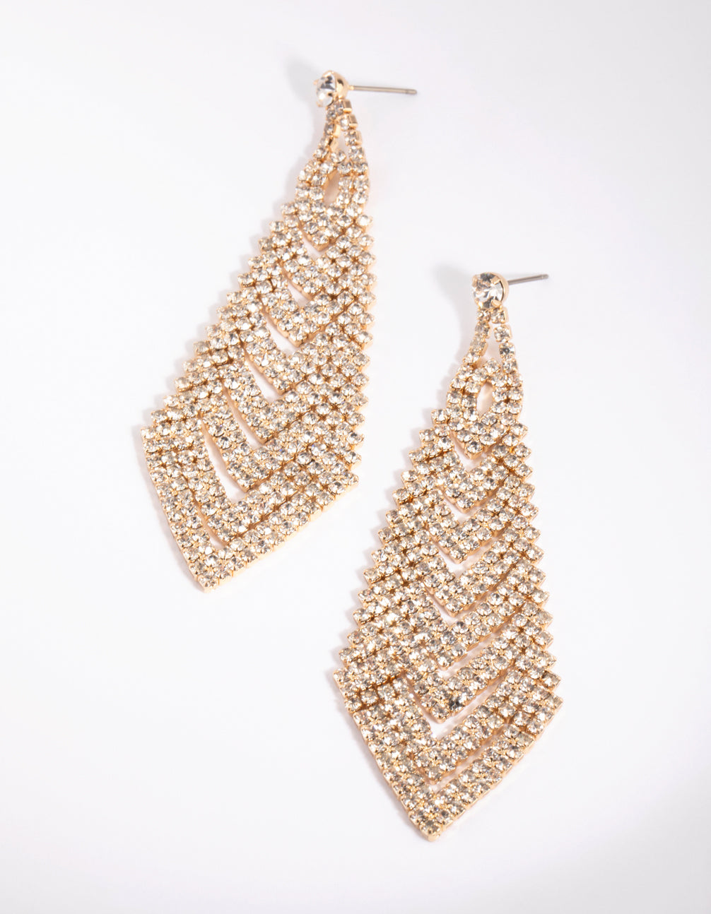 Lovisa Triangular Diamante Earrings