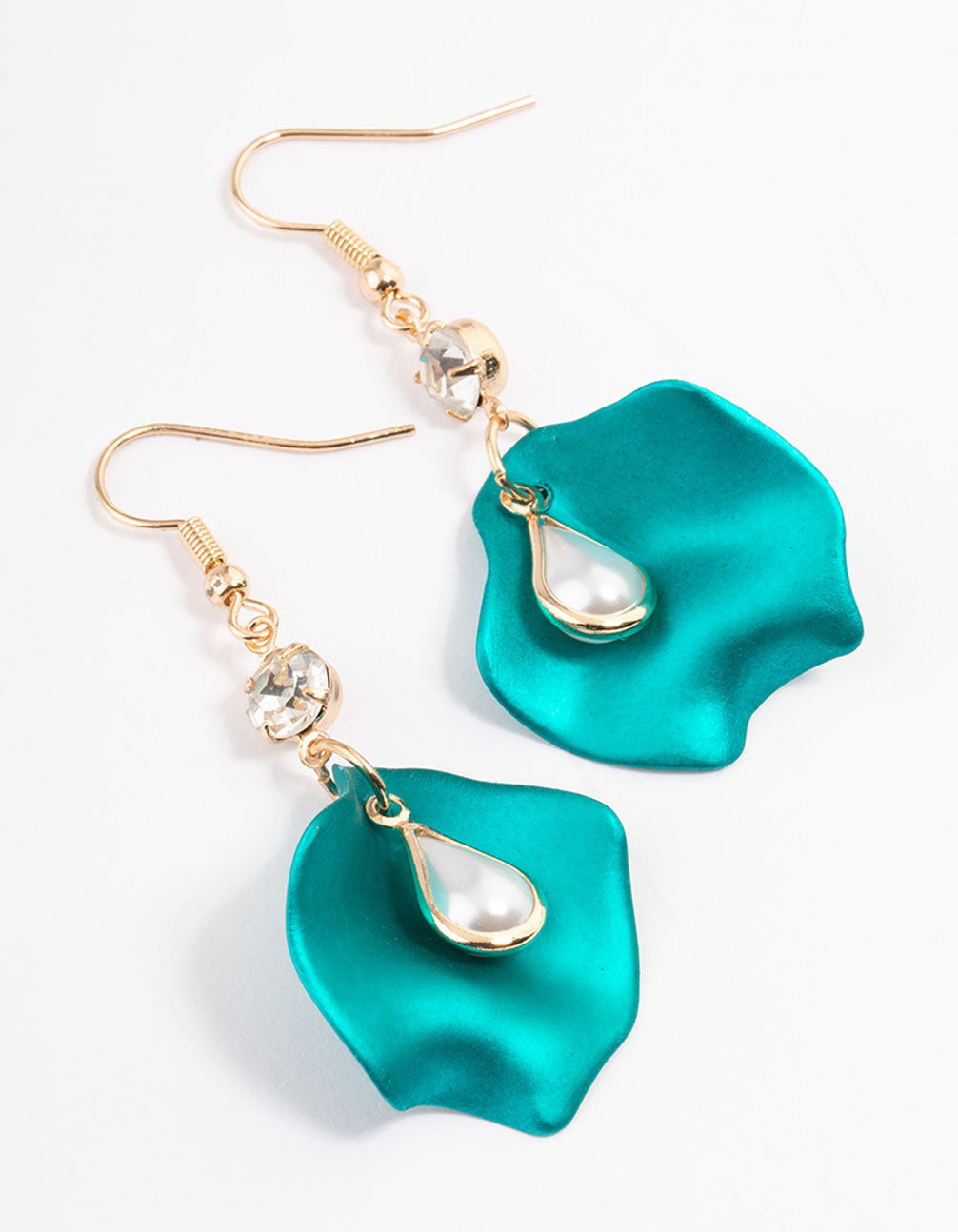 Lovisa Green Pearl Drop & Petal Drop Earrings
