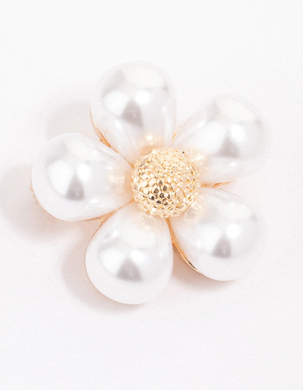 Lovisa Gold Pearl Flower Brooch