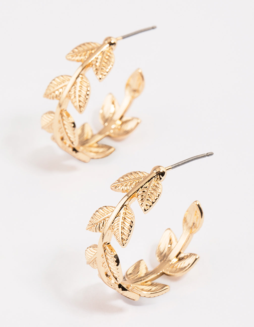 Lovisa Gold Leaf Vine Hoop Earrings