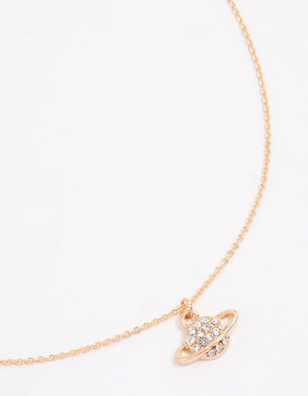 Lovisa Gold Dainty Planet Pendant Necklace