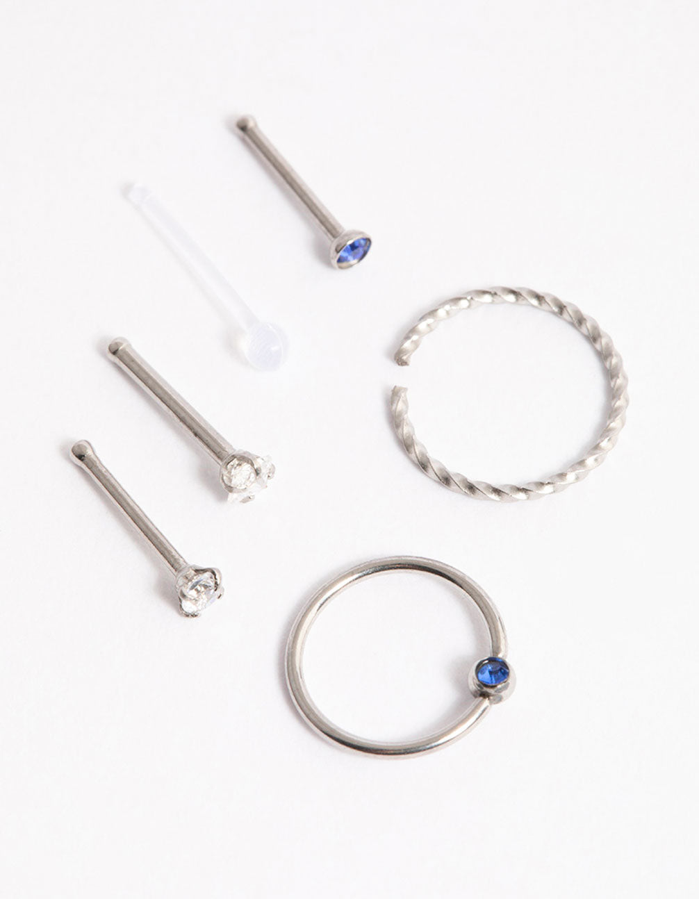 Titanium Diamante Nose Studs - Lovisa