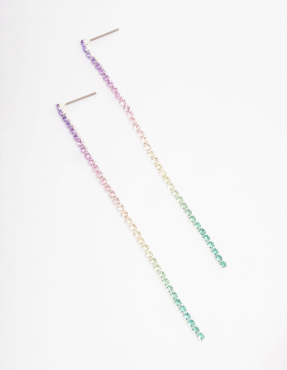 Lovisa Bright Rainbow Cupchain Drop Earrings