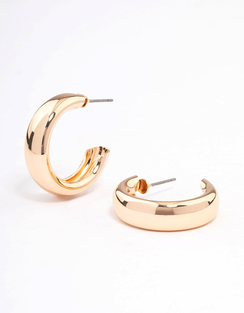 Lovisa Gold Wide Rectangle Hoop Earrings