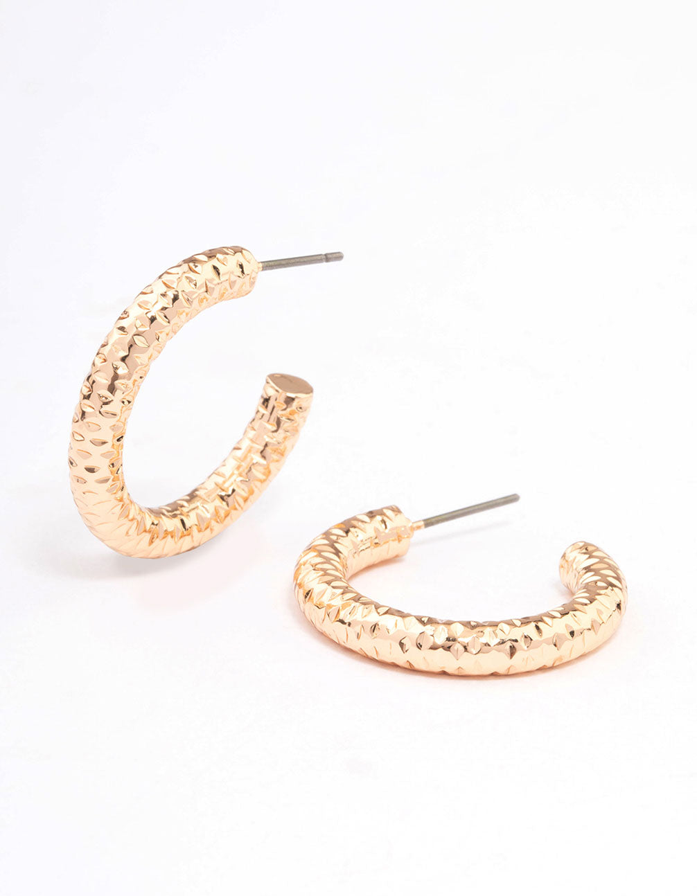 Lovisa Gold Dimpled Hoop Earrings
