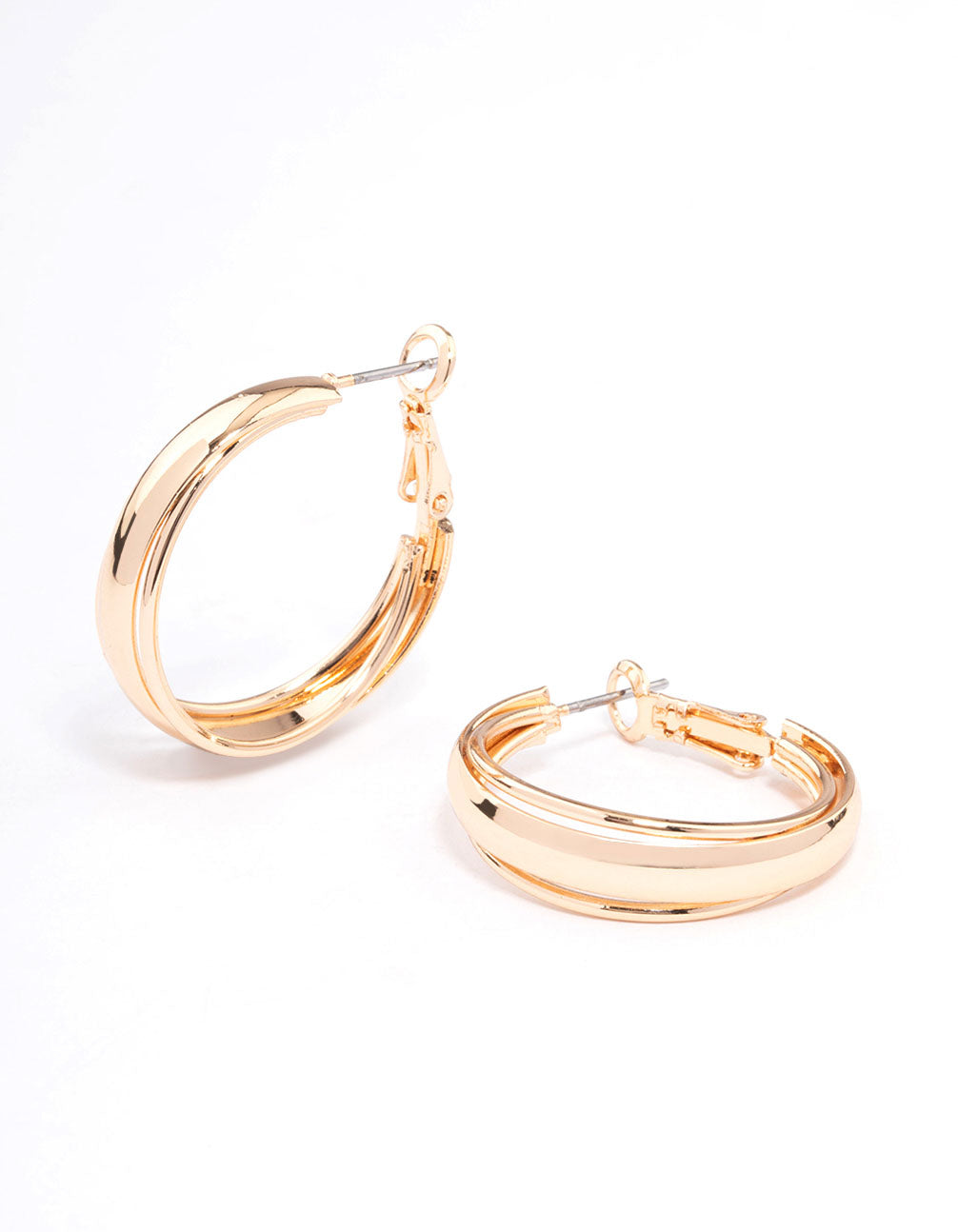 Lovisa Gold Clean Triple Hoop Earrings