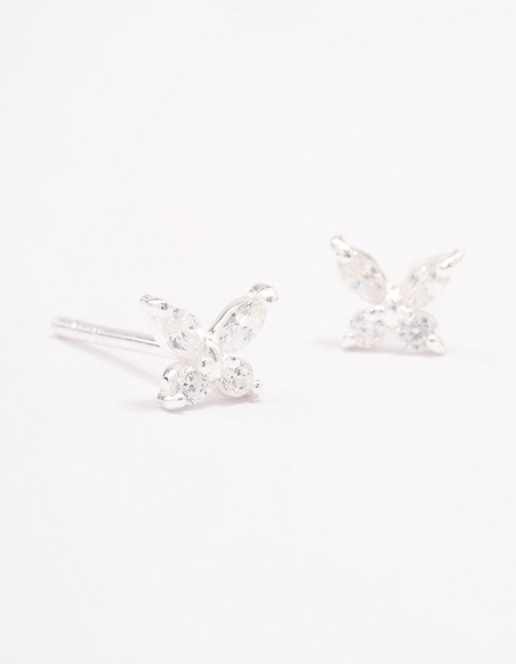 Lovisa Sterling Silver Cubic Zirconia Butterfly Stud Earrings