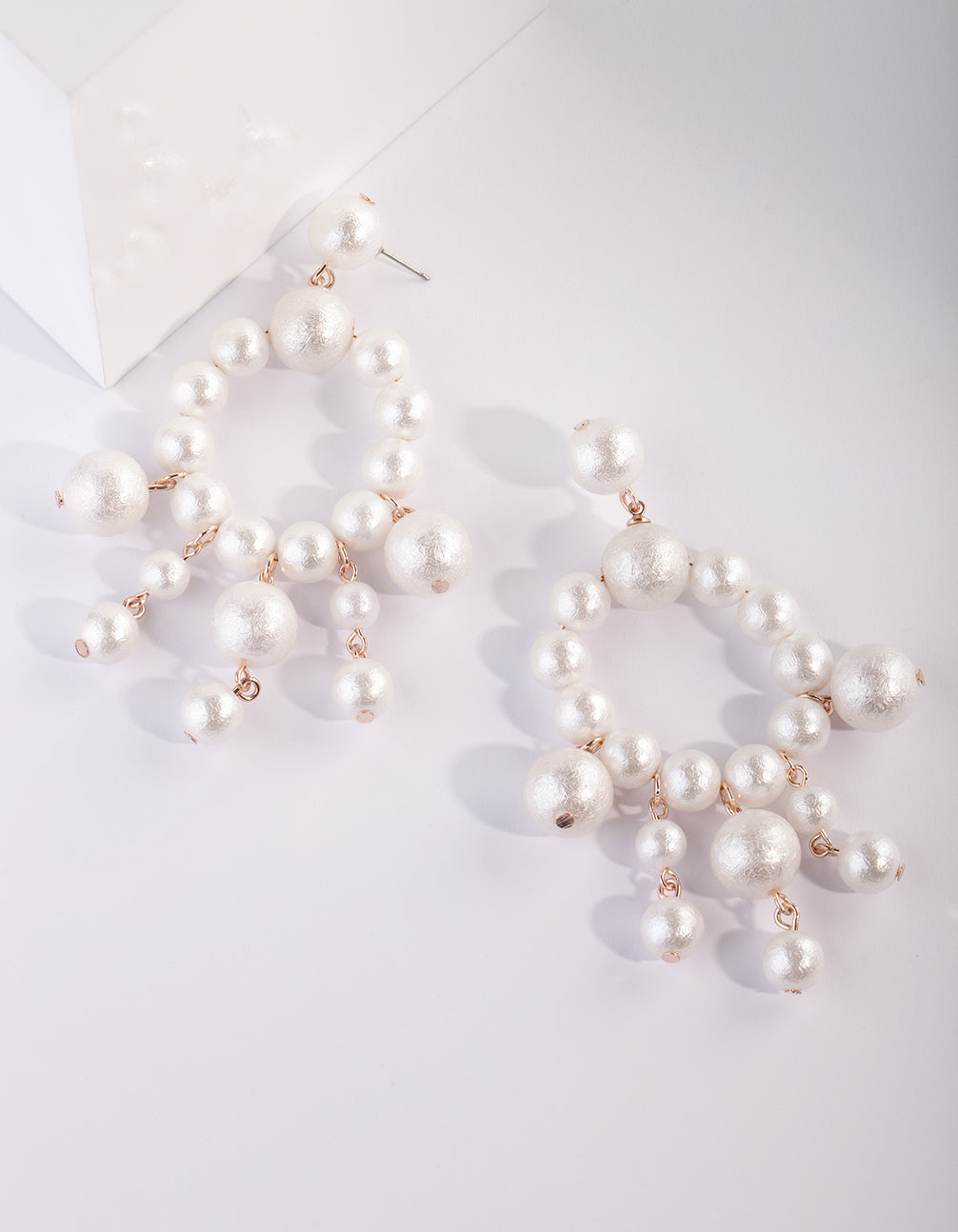 White Multi Ball Drop Earrings – Lovisa