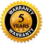 5 year warranty