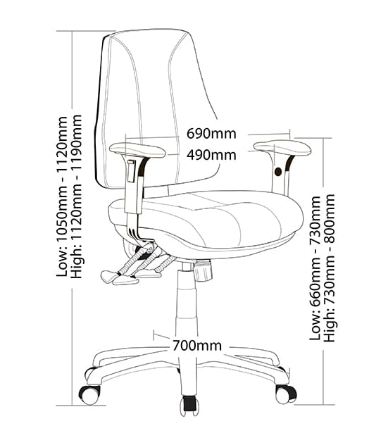 COMFORT HEAVY DUTY 150KG CHAIR Sydney – Equip Office Furniture