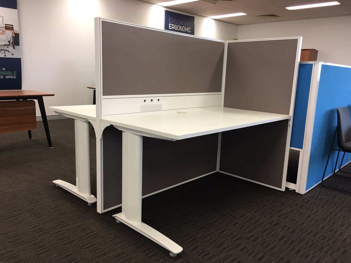 SHOWROOM CLEARANCE STOCK - SYMMETRY 2 PERSON WORKSTATION WAS $2,725 NO  Sydney – Equip Office Furniture