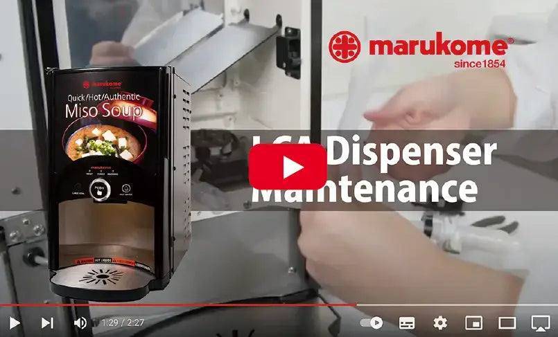 Miso Dispenser Maintenance | Watch video on YouTube | Marukome USA