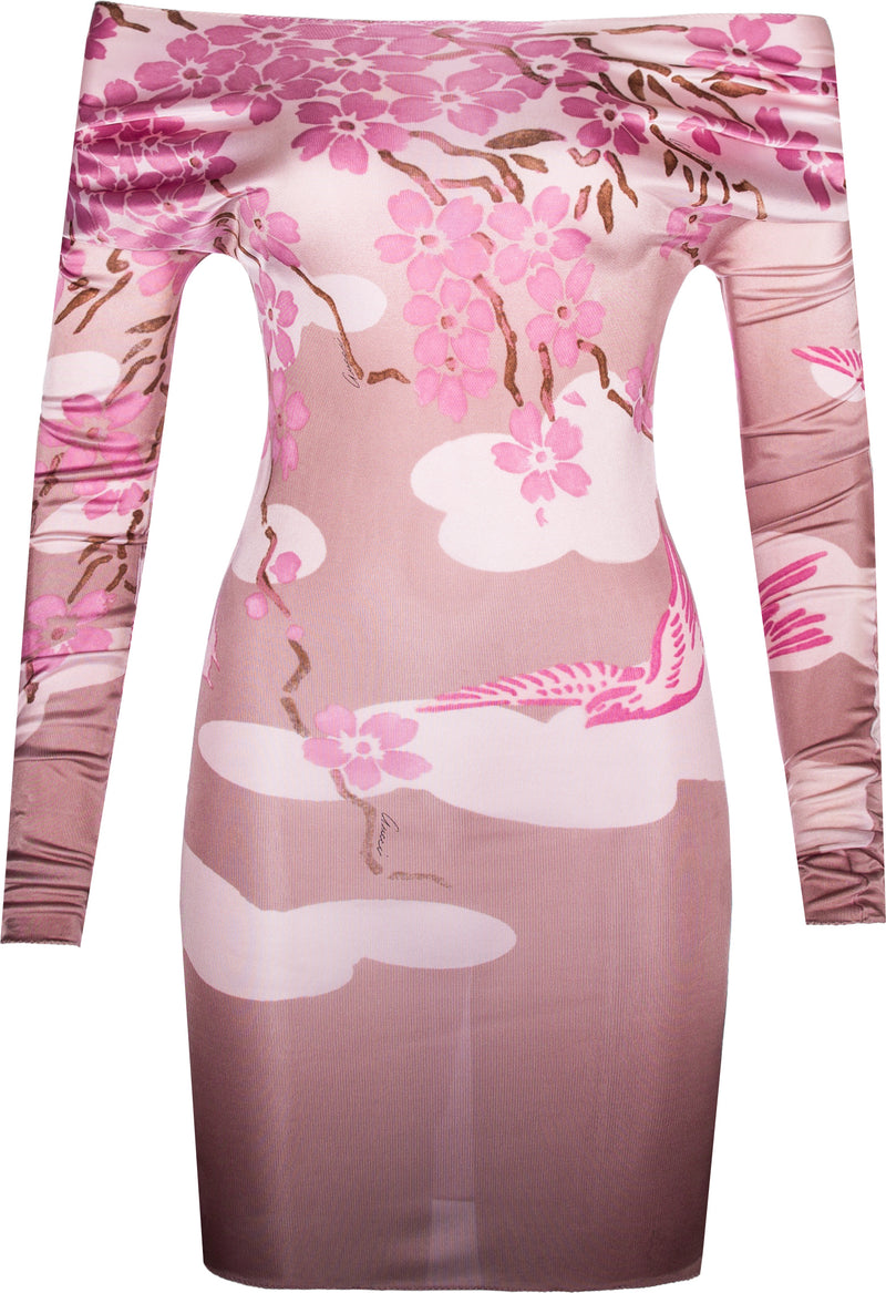 Gucci Cherry Blossom Spring 2003 Runway Ad Campaign Dress | EL