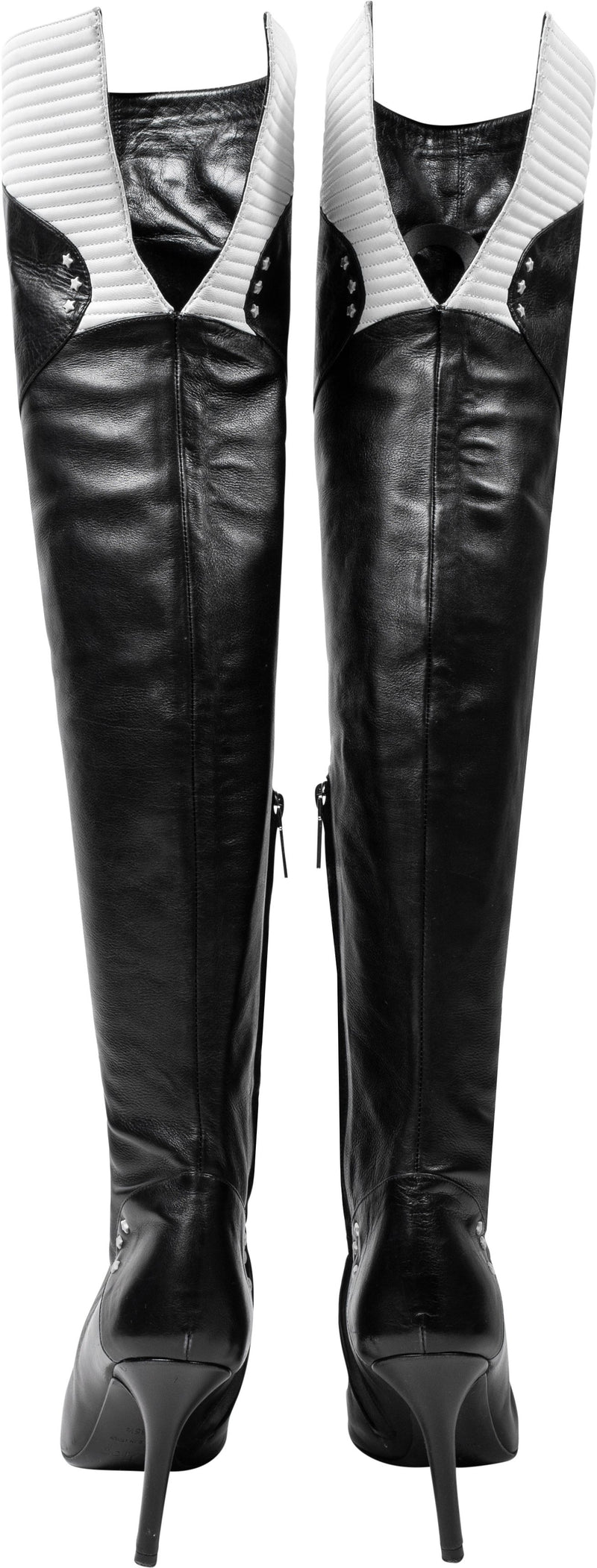 dior thigh high boots