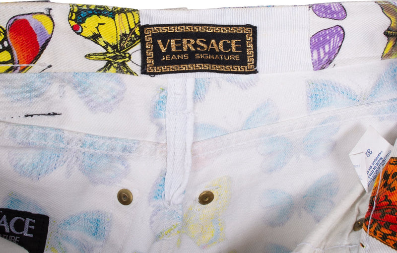 versace butterfly jeans