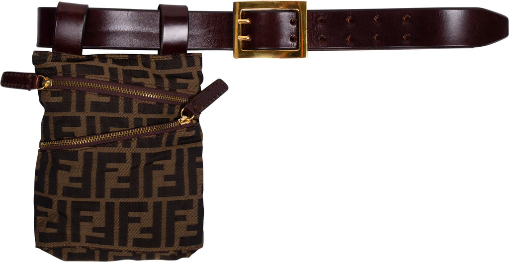 fendi zucca belt bag