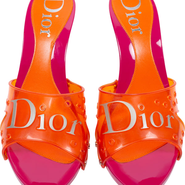 christian dior platform sandals