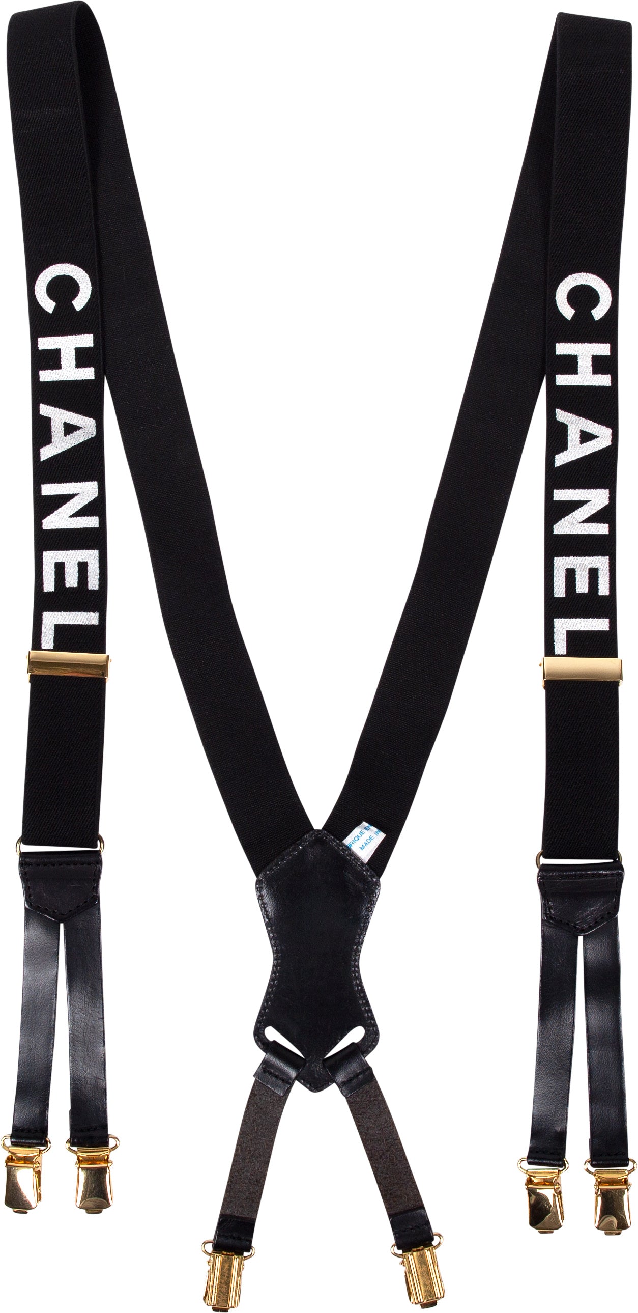 image of Chanel Chanel Logo Spring 1994 Runway Suspenders