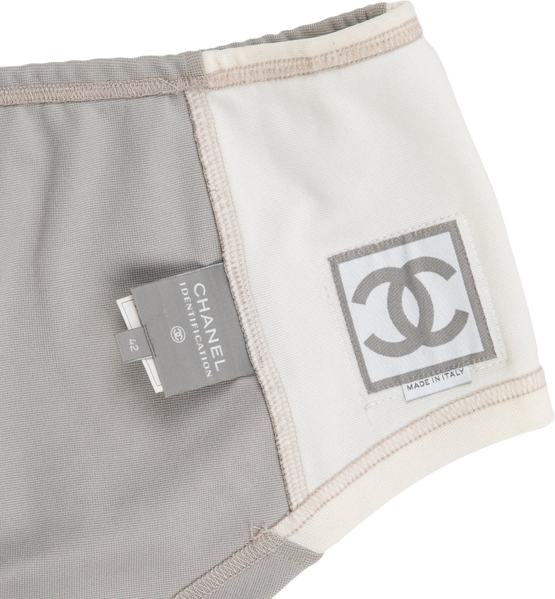 chanel logo shorts