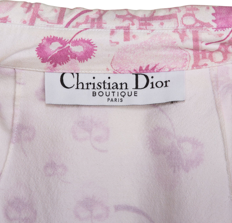 Christian Dior Resort 2005 Logo Flowers Trench Coat | EL CYCER