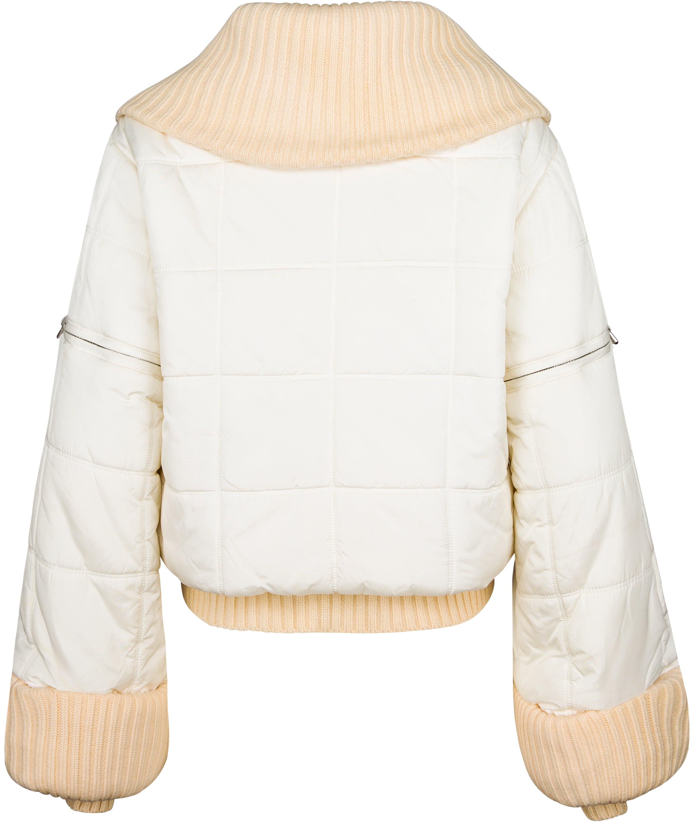 Chanel Fall 2000 Runway Convertible Logo Puffer Jacket | EL CYCER